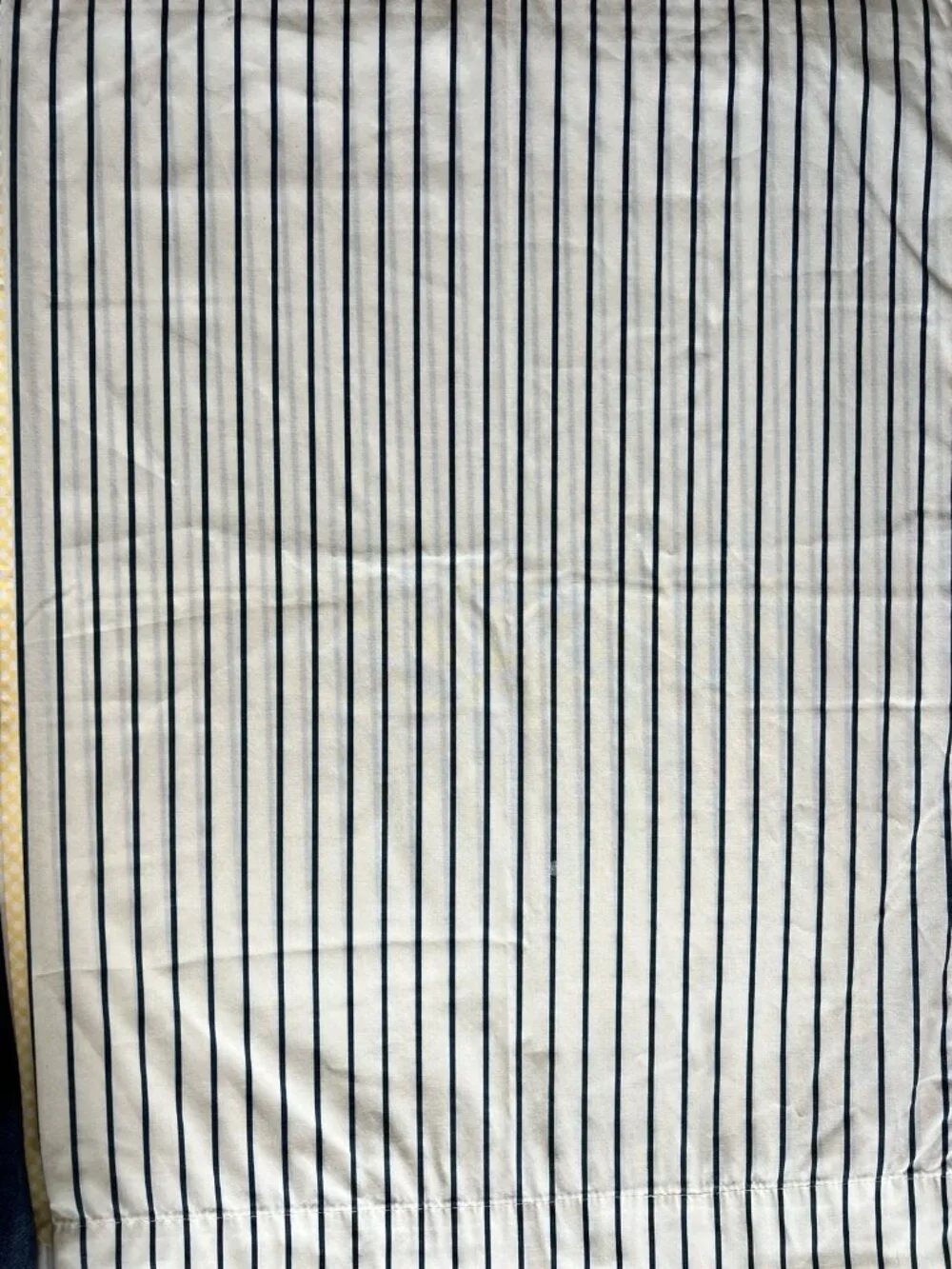 Pillowcase KING PAIR Blue White Stripe NO-IRON Cotton-Poly SPRINGS USA Made VTG